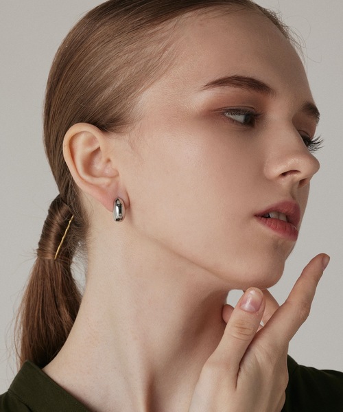 CENE（セネ）の「【CENE】セネ/ スムースピアス（ピアス（両耳用）・レディース・シルバー/ゴールド・FREE）」の12枚目の写真