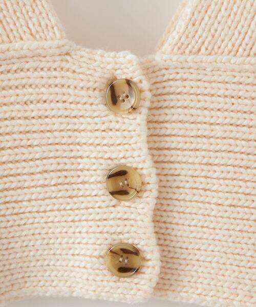 CITEN（シテン）の「＜CITEN＞フロントボタン ローゲージ ビスチェ（ベスト・レディース・ブラック/オフホワイト・FREE）」の19枚目の写真