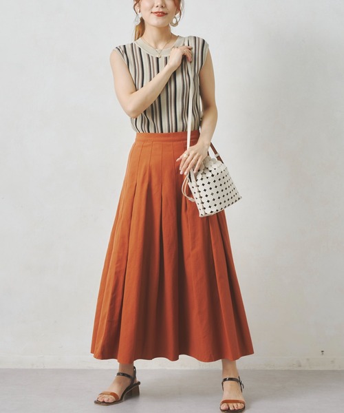 Chez toi（シェトワ）の「マルチストライプノースリニットプルオーバー（ニット/セーター・レディース・オフホワイト/ブラック/ブルー/パープル・FREE）」の17枚目の写真