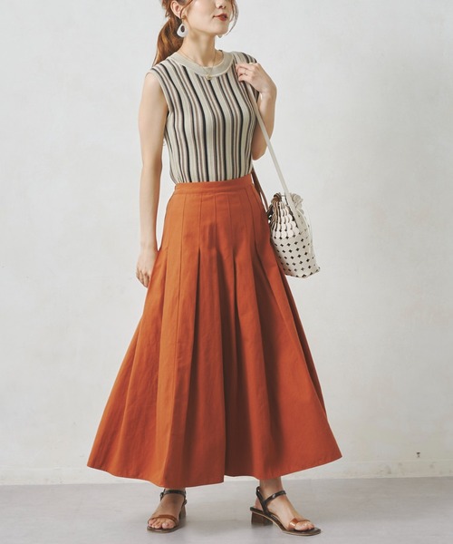 Chez toi（シェトワ）の「マルチストライプノースリニットプルオーバー（ニット/セーター・レディース・オフホワイト/ブラック/ブルー/パープル・FREE）」の10枚目の写真