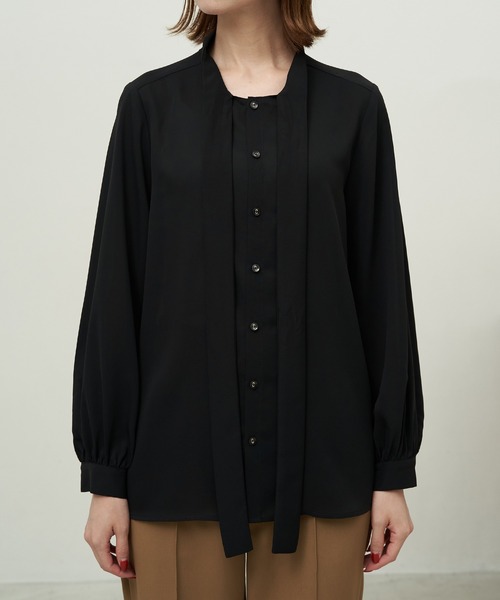 ROPE' PICNIC(ロペピクニック)の「ボウタイリボンブラウス(シャツ/ブラウス・レディース・ホワイト/ブラック/ベージュ系その他・38)」の18枚目の写真