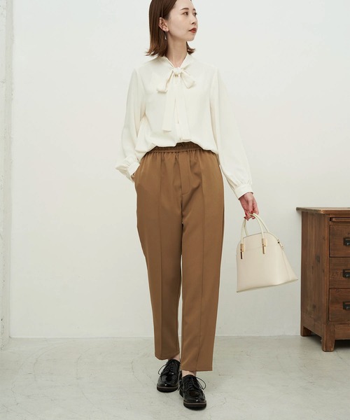 ROPE' PICNIC(ロペピクニック)の「ボウタイリボンブラウス(シャツ/ブラウス・レディース・ホワイト/ブラック/ベージュ系その他・38)」の14枚目の写真