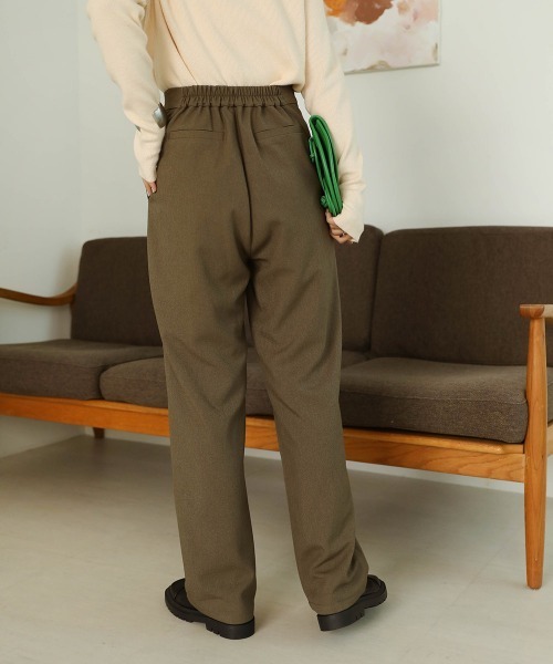Bab(バブ)の「【セットアップ可能】ボタンフライハイウエストパンツ(その他パンツ・レディース・ブラック/カーキ/ベージュ・M/S)」の14枚目の写真