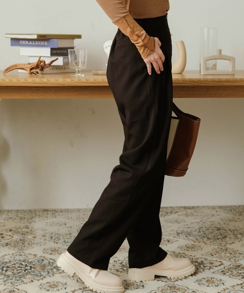 Bab(バブ)の「【セットアップ可能】ボタンフライハイウエストパンツ(その他パンツ・レディース・ブラック/カーキ/ベージュ・M/S)」の22枚目の写真