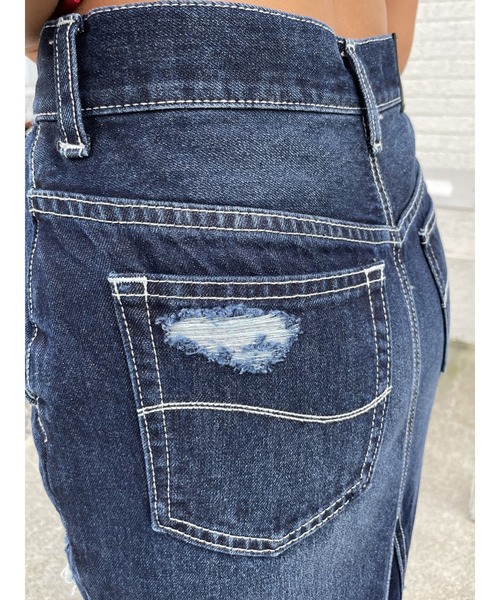 EGOIST（エゴイスト）の「ダメージデニムマーメイドスカート（デニムスカート・レディース・ネイビー/ブルー・S/M）」の17枚目の写真