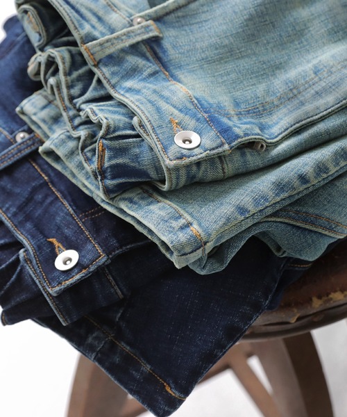 antiqua(アンティカ)の「サルエルデニム(デニムパンツ・レディース・ライトブルー/インディゴブルー・M/L/L/XL)」の16枚目の写真