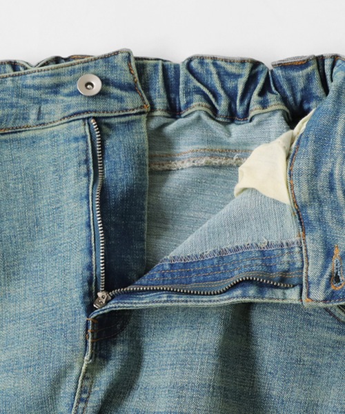 antiqua(アンティカ)の「サルエルデニム(デニムパンツ・レディース・ライトブルー/インディゴブルー・M/L/L/XL)」の21枚目の写真