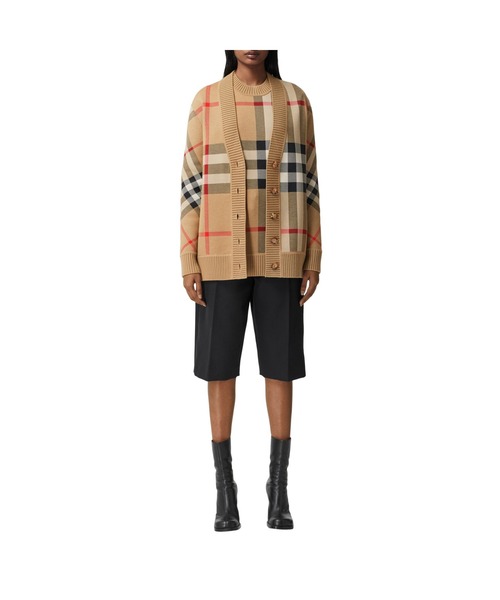 BURBERRY リブニットボレロ