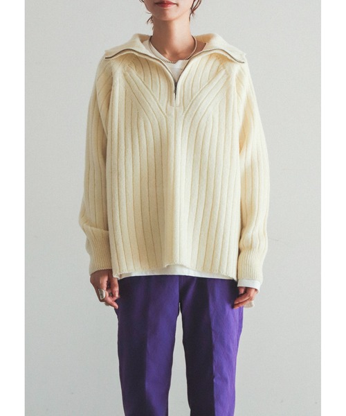 FIL DE FER（フィルデフェール）の「シェットランド ハーフジップ