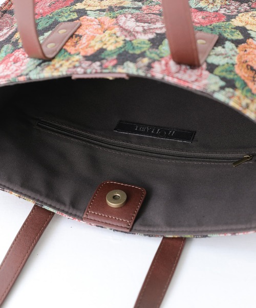 osharewalker（オシャレウォーカー）の「【廃盤】『花柄ゴブランデザイントートバッグ』（トートバッグ・レディース・ブラック/ブルー・FREE）」の16枚目の写真