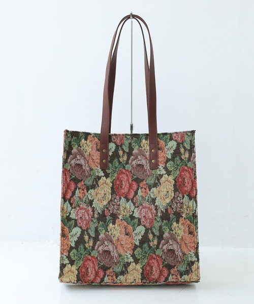 osharewalker（オシャレウォーカー）の「【廃盤】『花柄ゴブランデザイントートバッグ』（トートバッグ・レディース・ブラック/ブルー・FREE）」の17枚目の写真