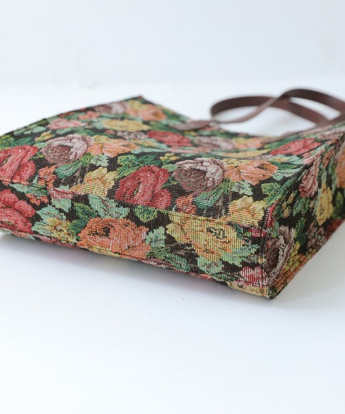 osharewalker（オシャレウォーカー）の「【廃盤】『花柄ゴブランデザイントートバッグ』（トートバッグ・レディース・ブラック/ブルー・FREE）」の21枚目の写真