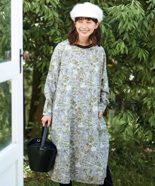 サニークラウズ リカさんのツワブキの群生ワンピース レディース ワンピース Sunny Clouds サニークラウズ のファッション通販 Zozotown