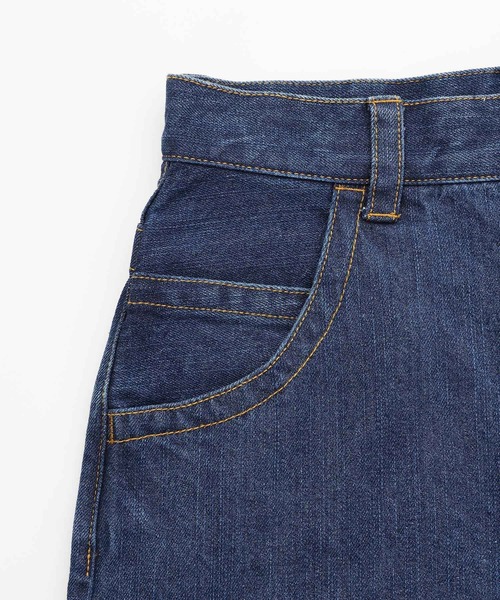 X-girl（エックスガール）の「BAGGY FLARE PANTS（デニムパンツ・レディース・インディゴブルー/ブラック・XS/S/M）」の12枚目の写真