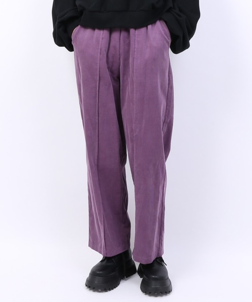 PUNYUS（プニュズ）の「コーデュロイイージーパンツ（その他パンツ・レディース・パープル/グリーン/オレンジ/ブラック・1/2/3/4）」の3枚目の写真
