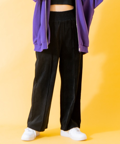 PUNYUS（プニュズ）の「コーデュロイイージーパンツ（その他パンツ・レディース・パープル/グリーン/オレンジ/ブラック・1/2/3/4）」の2枚目の写真