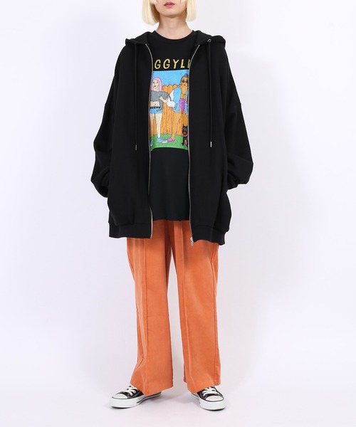 PUNYUS（プニュズ）の「コーデュロイイージーパンツ（その他パンツ・レディース・パープル/グリーン/オレンジ/ブラック・1/2/3/4）」の10枚目の写真