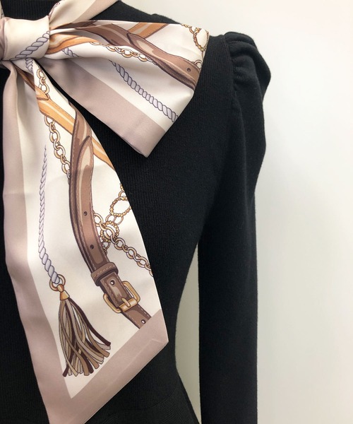 NOELA(ノエラ)の「スカーフセットペプラムニット(ニット/セーター・レディース・ブラック/ブラウン/オフホワイト・フリー)」の20枚目の写真