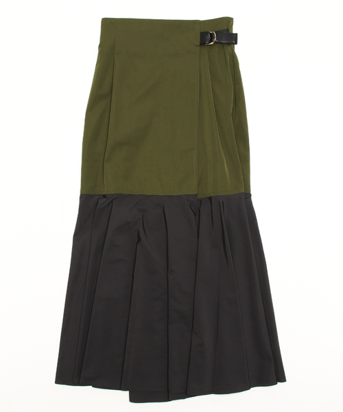 Risley（リズレー）の「Risley/リズレー/ペプラムラフップスカート（スカート・レディース・カーキ/キャメル・F）」の2枚目の写真