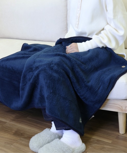 emesuelee（エメスーリー）の「4wayシープタッチブランケットS ふわふわ もこもこ 可愛い（ブランケット・レディース・ライトグレー/スモークピンク/ブラウン/ネイビー/アイボリー・フリー）」の18枚目の写真
