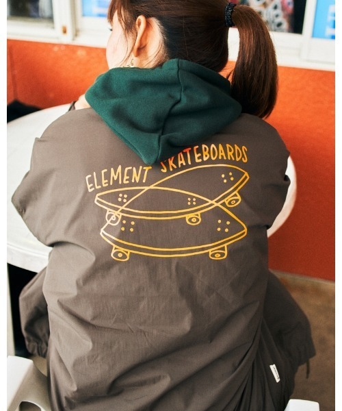 ELEMENT(エレメント)の「ELEMENT メンズ Z TRUCKER ジャケット 【2022年秋冬モデル】/エレメントコーチジャケット(ナイロンジャケット・メンズ・ブラウン系その他/ブラック/ネイビー・MEDIUM/LARGE/X-LARGE)」の3枚目の写真