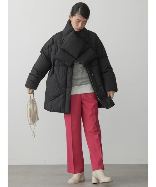 AMERICAN HOLIC（アメリカンホリック）の「美・美・暖ストレートパンツ（スラックス・レディース・ブルー/ライトイエロー/ブラック/アイボリー/ピンク・XS/S/M/L）」の7枚目の写真