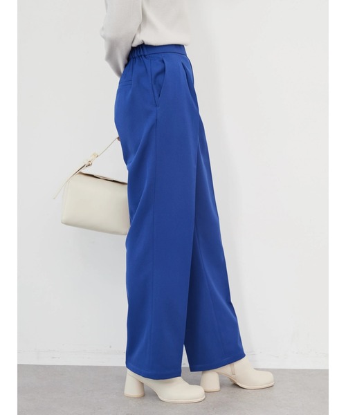 AMERICAN HOLIC（アメリカンホリック）の「美・美・暖ストレートパンツ（スラックス・レディース・ブルー/ライトイエロー/ブラック/アイボリー/ピンク・XS/S/M/L）」の10枚目の写真