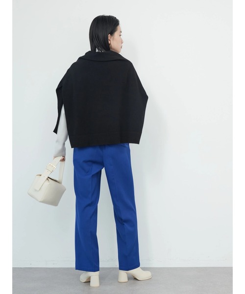 AMERICAN HOLIC（アメリカンホリック）の「美・美・暖ストレートパンツ（スラックス・レディース・ブルー/ライトイエロー/ブラック/アイボリー/ピンク・XS/S/M/L）」の17枚目の写真