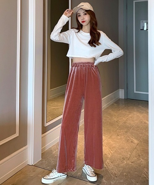 セール】ハイウエストベルベットパンツ（その他パンツ）｜LAC-VERT