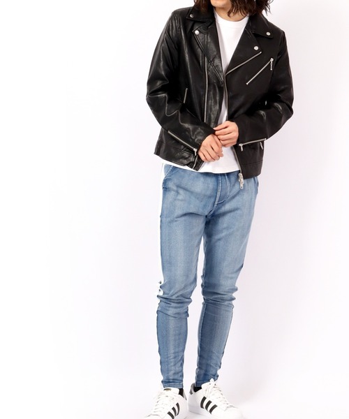EVOLUTION(エボリューション)の「Sideline vintage style jogger pants / サイドライン古着風ジョガーパンツ unisex(その他パンツ・メンズ・サックスブルー/ネイビー・XL/XXL/L/M)」の3枚目の写真