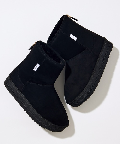 Mazell/ FムートンZIPブーツ