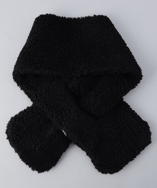 FREAK'S STORE（フリークスストア）の「ORCIBAL/オーシバル WOOL BOA SCARF/ウールボアスカーフ（マフラー・レディース・ブラック/キャメル・ONE SIZE）」の3枚目の写真