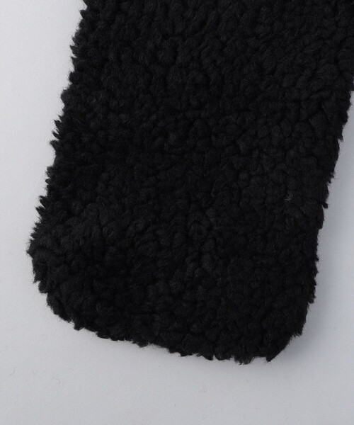 FREAK'S STORE（フリークスストア）の「ORCIBAL/オーシバル WOOL BOA SCARF/ウールボアスカーフ（マフラー・レディース・ブラック/キャメル・ONE SIZE）」の4枚目の写真