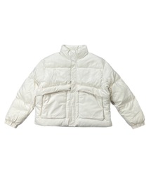 Chikashitsu +（チカシツプラス）の「【Chikashitsu +】cropped pocket padding jacket / 【チカシツプラス】クロップドポケットパディング長袖ダウンジャケット（ダウンジャケット/コート）」