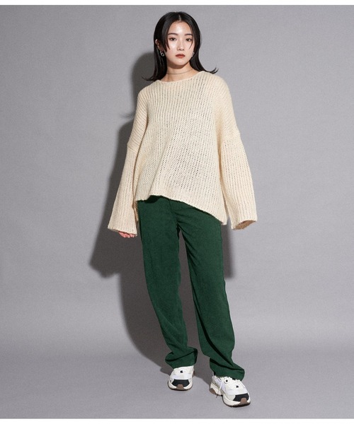 ANAP（アナップ）の「コーデュロイストレートパンツ（その他パンツ・レディース・ベージュ/モスグリーン/ブラック・FREE）」の6枚目の写真