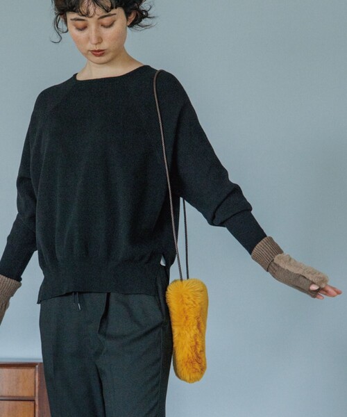 THE SHOP TK （ザ ショップ ティーケー ）の「◆【モチモチ/ウール混/洗える】着回しドルマンニット（ニット/セーター・レディース・レッド系1/グレー/オフホワイト/イエロー/ベージュ系その他5/ブラック/ライトブルー・13/12）」の15枚目の写真