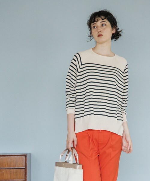 THE SHOP TK （ザ ショップ ティーケー ）の「◆【モチモチ/ウール混/洗える】着回しドルマンニット（ニット/セーター・レディース・レッド系1/グレー/オフホワイト/イエロー/ベージュ系その他5/ブラック/ライトブルー・13/12）」の10枚目の写真