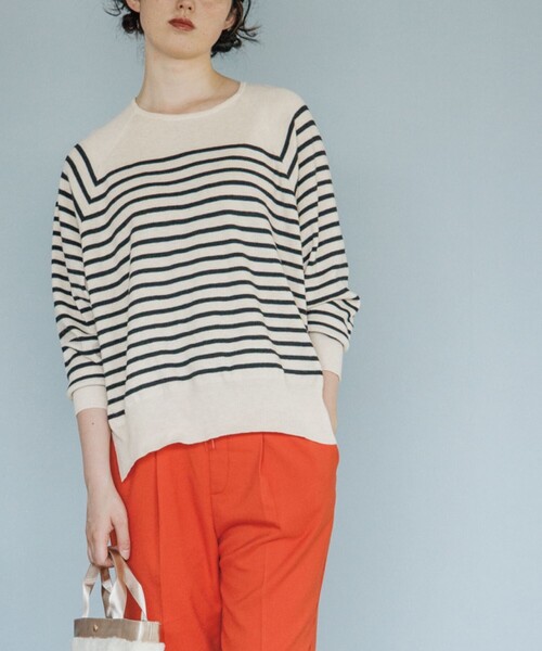 THE SHOP TK （ザ ショップ ティーケー ）の「◆【モチモチ/ウール混/洗える】着回しドルマンニット（ニット/セーター・レディース・レッド系1/グレー/オフホワイト/イエロー/ベージュ系その他5/ブラック/ライトブルー・13/12）」の16枚目の写真