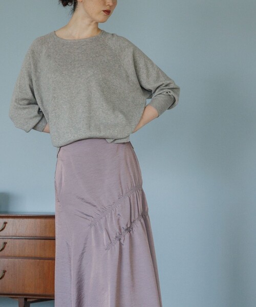 THE SHOP TK （ザ ショップ ティーケー ）の「◆【モチモチ/ウール混/洗える】着回しドルマンニット（ニット/セーター・レディース・レッド系1/グレー/オフホワイト/イエロー/ベージュ系その他5/ブラック/ライトブルー・13/12）」の11枚目の写真