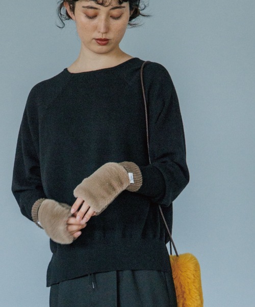 THE SHOP TK （ザ ショップ ティーケー ）の「◆【モチモチ/ウール混/洗える】着回しドルマンニット（ニット/セーター・レディース・レッド系1/グレー/オフホワイト/イエロー/ベージュ系その他5/ブラック/ライトブルー・13/12）」の3枚目の写真