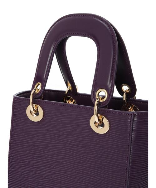 Te chichi（テチチ）の「ハンドルミニバック（ハンドバッグ・レディース・パープル/グリーン/ベージュ・ﾌﾘ-）」の16枚目の写真