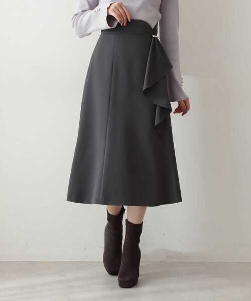 PROPORTION BODY DRESSING(プロポーションボディドレッシング)の「ラッフルマーメイドスカート / 1213120101(スカート・レディース・グレー/ダークグレー/ライトグリーン・MEDIUM/SMALL/X-SMALL)」の22枚目の写真