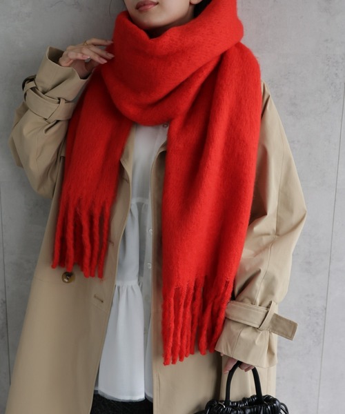 sakishimatokyo(サキシマトーキョー)の「<ふわふわ>ボリュームフリンジマフラー/ストール/ショール(ストール/ショール・レディース・ブラウン/ピンク/パープル/ホワイト/ブラック/スモークピンク/ダークグリーン/ベージュ/ブルー系/レッド・FREE)」の10枚目の写真