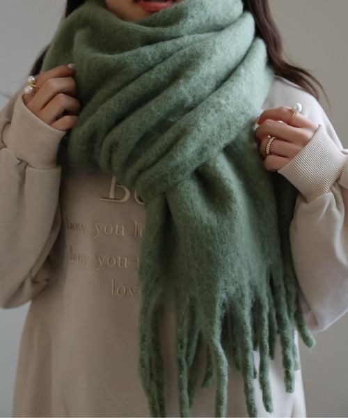 WYM LIDNM マフラー CASHMERE BLEND SOFT STOLE メンズ