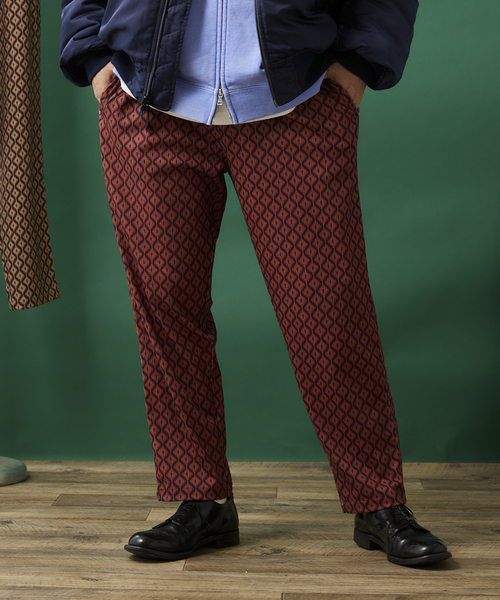 JOURNAL STANDARD relume(ジャーナルスタンダード レリューム)の「WAFFLE プリント総柄 リラックスパンツ(その他パンツ・メンズ・ホワイト/チャコールグレー/ベージュ/キャメル・MEDIUM/LARGE)」の22枚目の写真