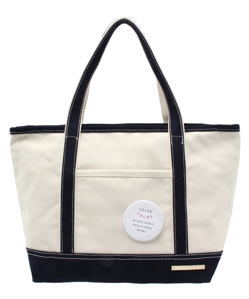 LBC(エルビーシー)の「COLDE 帆布トートL (トートバッグ・レディース・ブラック/ブルー/オフホワイト/グリーン・ONE SIZE)」の4枚目の写真