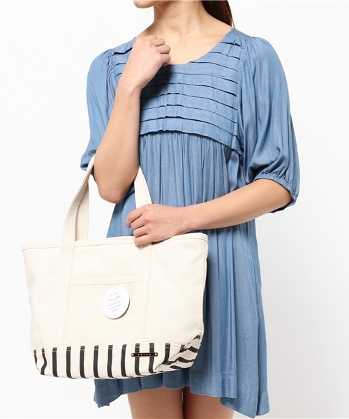 LBC(エルビーシー)の「COLDE 帆布トートL (トートバッグ・レディース・ブラック/ブルー/オフホワイト/グリーン・ONE SIZE)」の15枚目の写真