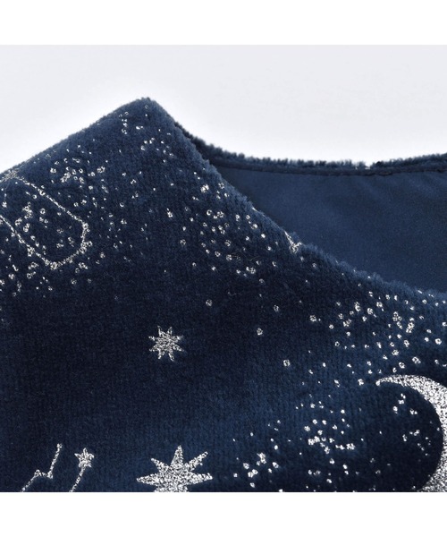 BeBe（ベベ）の「BeBe/【お揃い】ベロア星座柄ワンピース(90~150cm)（ワンピース・キッズ・ブルー系その他・120/110/140/130/150/90/100）」の7枚目の写真