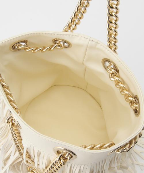 Ray BEAMS(レイビームス)の「SOLPRESA / フリンジ バッグ(ショルダーバッグ・レディース・ホワイト/ブラック・ONE SIZE)」の8枚目の写真