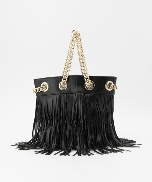 Ray BEAMS(レイビームス)の「SOLPRESA / フリンジ バッグ(ショルダーバッグ・レディース・ホワイト/ブラック・ONE SIZE)」の19枚目の写真